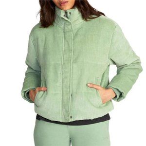RVCA Eezeh Corduroy Crop Puffer Jacket for Women